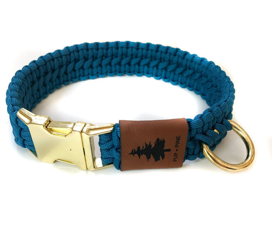 Wide Buckle Collar - Cherry Beach Blue