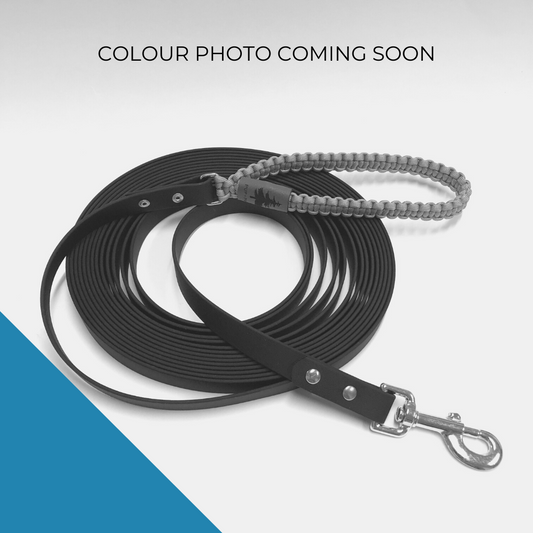 Long Line - Cherry Beach Blue w/ Brown Biothane