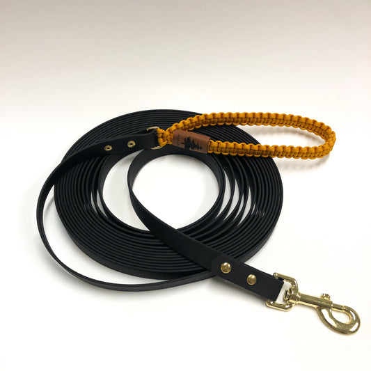 Long Line - Sunnybrook Yellow w/ Brown Biothane